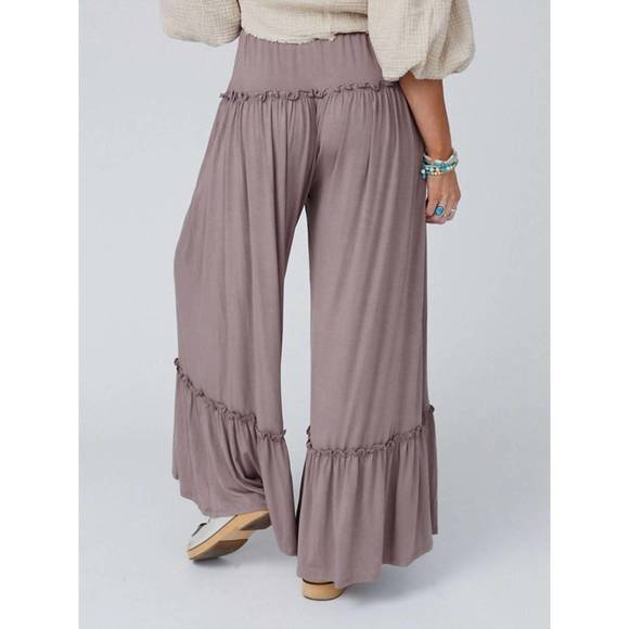 NEW THREE BIRD NEST summer frills pant in dusty purple - Picture 2 of 3